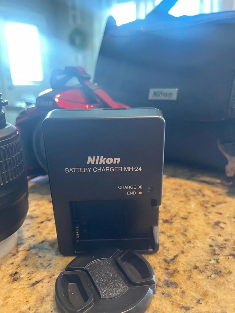 Nikon D3200 24.2 MP Digital SLR Camera - Red (Kit w/ AF-S DX VR 18-55mm Lens)